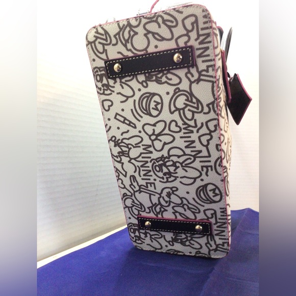 Dooney & Bourke 2022 Disney Minnie Mouse black and white line art tote bag - Picture 8 of 14